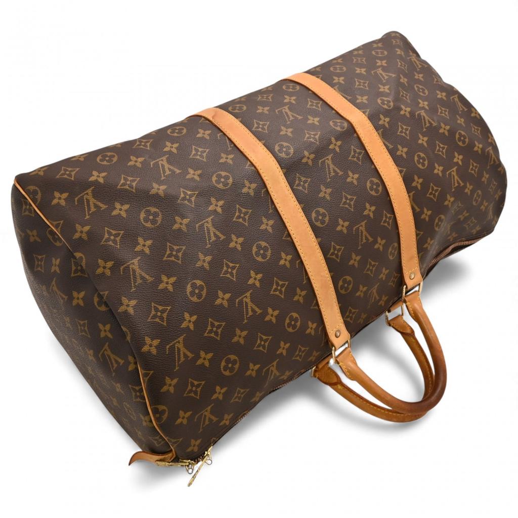 Auth LOUIS VUITTON Monogram Keepall 55 Boston Bag lv5655gy Used