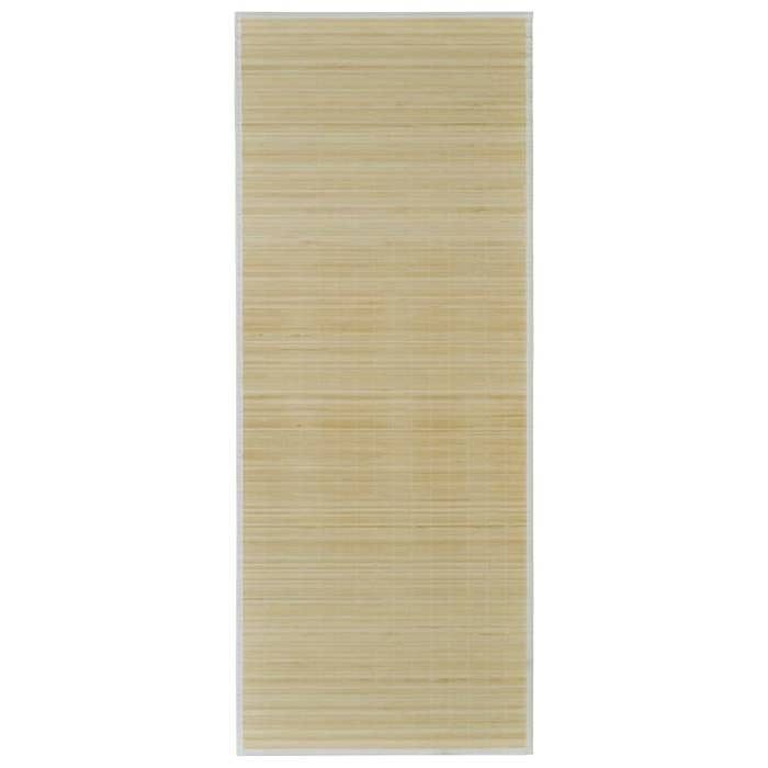 Tapis - vidaXL - Rectangulaire - 150 x 200 cm - Bambou naturel - Antidérapant PVC
