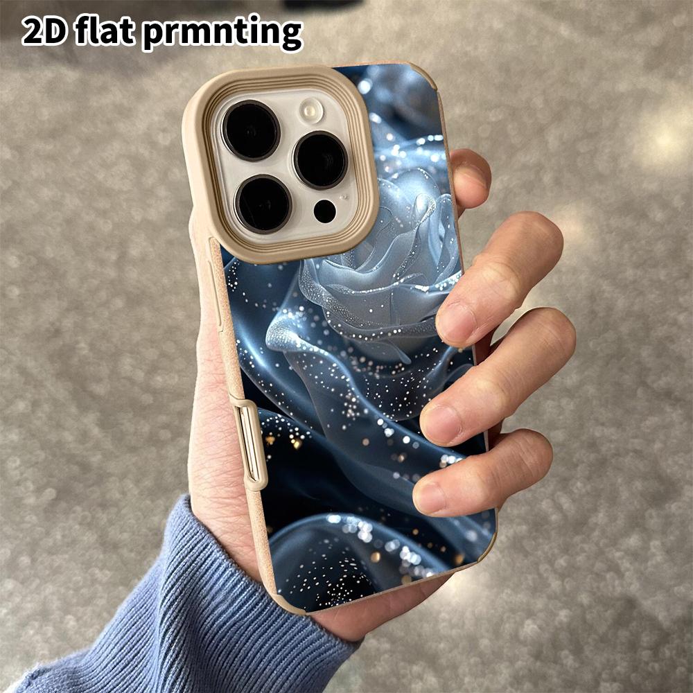 Чехол для телефона: 2D плоская овечья кожа подходит для iPhone 18 17 16 15 14 13 Pro пленка защитный чехол, темно-синий розовый, рождественский и хэллоуинский подарок