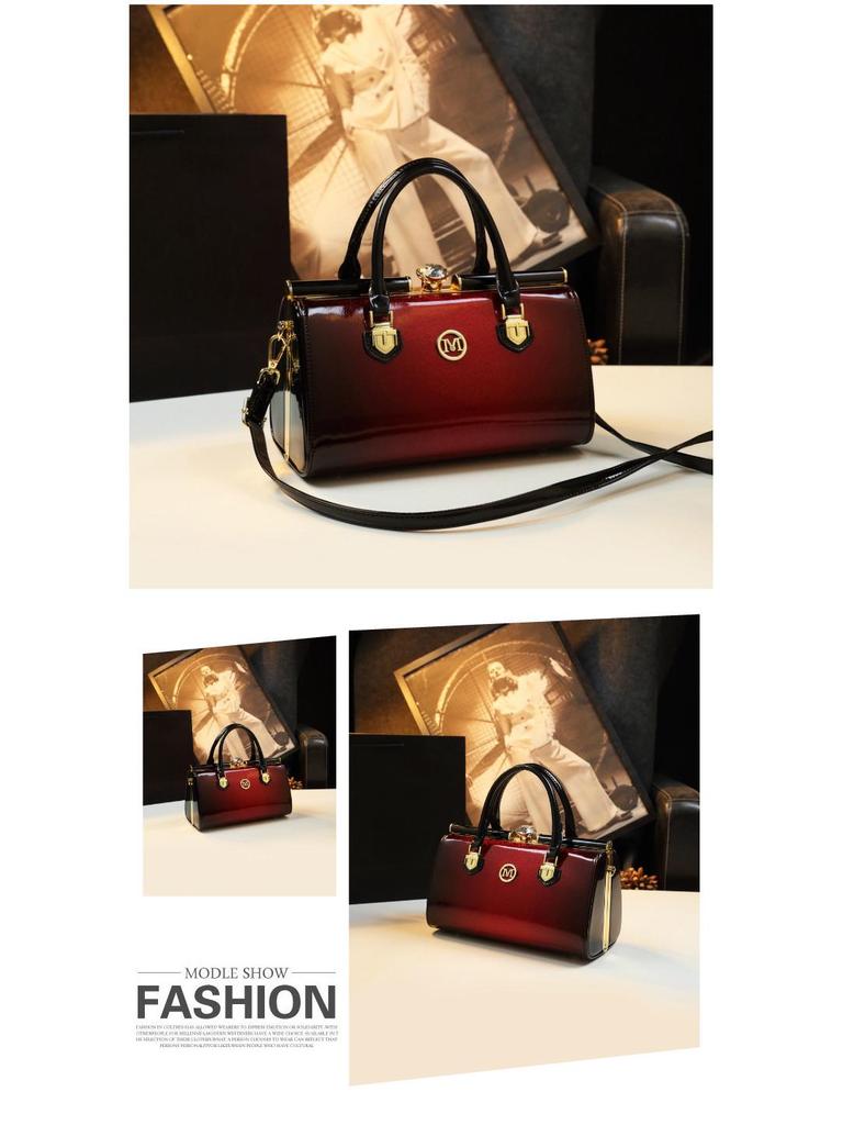 Женская сумка через плечо и руку со стразами 2024 года — стильная форма подушки из яркой кожи