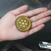EDC Янтарная монета из ПЭИ для снятия стресса Портативная сенсорная игрушка для взрослых Игрушка для снятия стресса при аутизме Снятие тревожности при СДВГ Ручной спиннер Подарок для взрослых