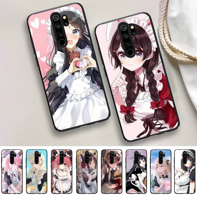 Милый чехол для телефона с девушкой-горничной для Samsung A51 A30s A52 A71 A12 для Huawei Honor 10i для OPPO vivo Y11