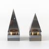 Простые конические треугольные геометрические художественные хрустальные украшения, легкие роскошные модельные дома, креативные украшения в виде пирамиды
