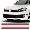 5/10pcs Car Hood Reflective Sticker Strip Waterproof Front Hood Grill Decals Car Exterior Decoration Reflective Stickers
