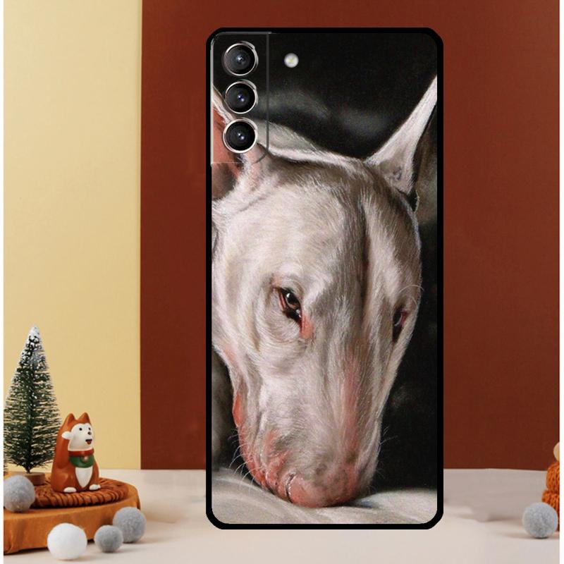 Bullterrier Bull Terrier Dog Case For Samsung Galaxy S24 Ultra S20 S21 FE Note 10 20 Ultra S8 S9 S10 S22 S23 Plus Cover