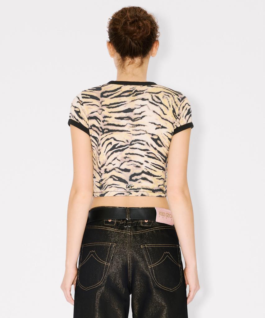 KENZO Women'S Guts Kenzo Tiger Classic Short Sleeve T-Shirt_K265Awtt01Yex