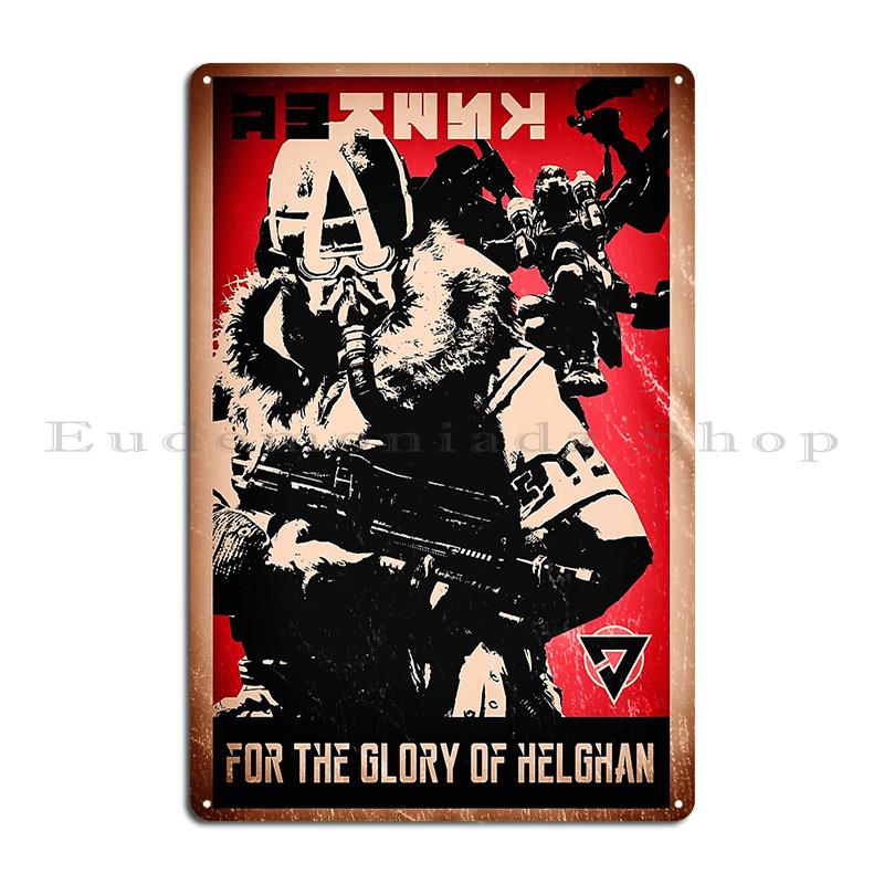 Join the Death Korps Recruitment Poster Glory Of Helghan Alternative Killzone Metal Rusty Classic Cinema Design Tin Sign Poster