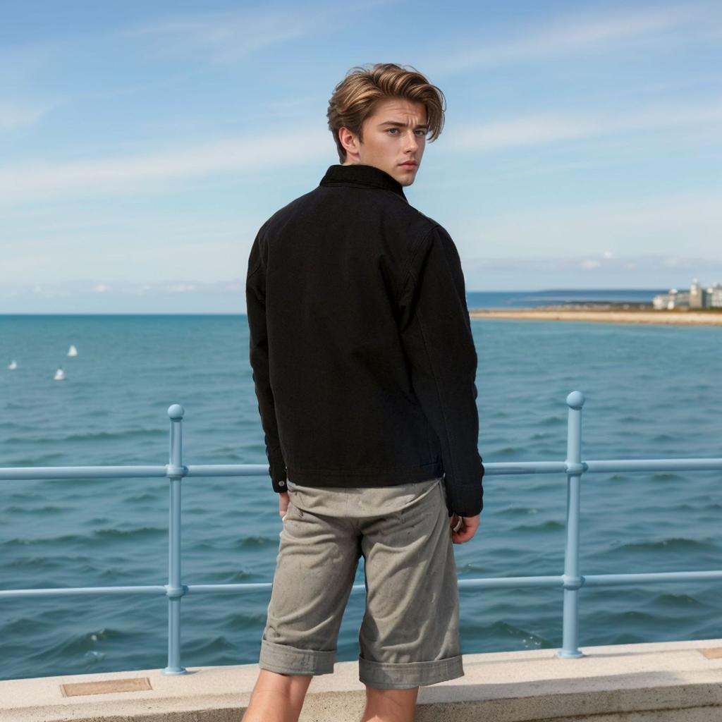 Весна и Осень Независимая Куртка Куртка Цветовая Гамма Мужская Лацкан Молния Повседневная Рабочая