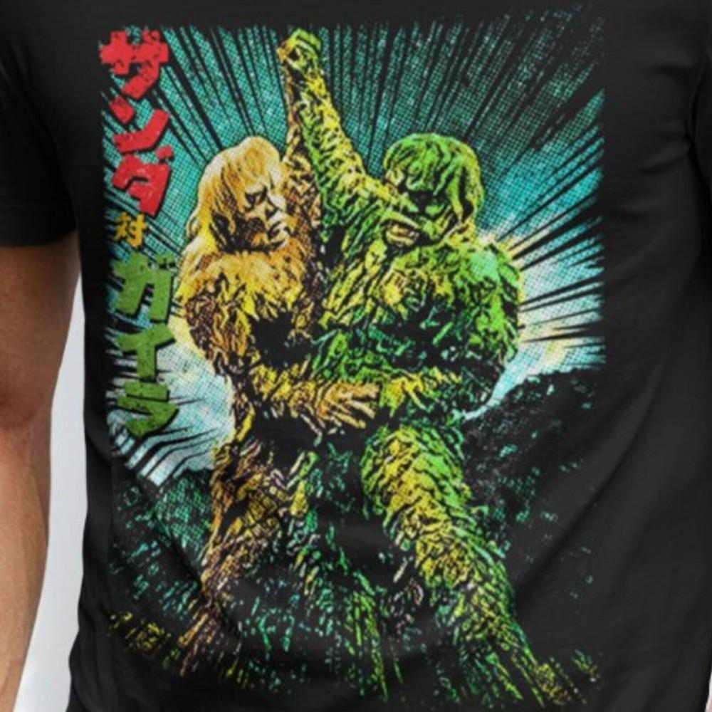 Футболка «Битва титанов» Kaiju Tees Классическая футболка с монстром Футболка унисекс для фанатов хоррора