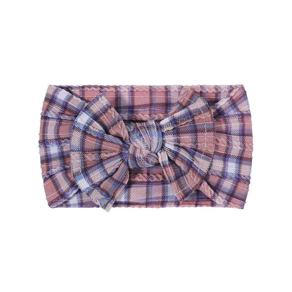 48 цветов Повязка на голову для новорожденного девочки Эластичная вязаная Детский тюрбан Детские банты Мягкий нейлон Детский головной убор Аксессуары для волос малыша