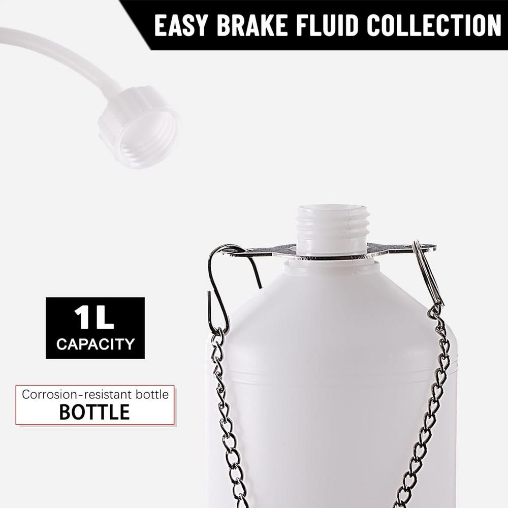 Brake Bleeder Kit Manual Brake Fluid Bleeder Exchange Pump Professional Change Oil Pot Replacement Repair Tools For Reservoirs