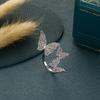 Xiaomi Bague ouverte multi-papillon en Zircon pour femmes, breloque couleur argent, personnalité exagérée, réglable, bijoux de fête Rock