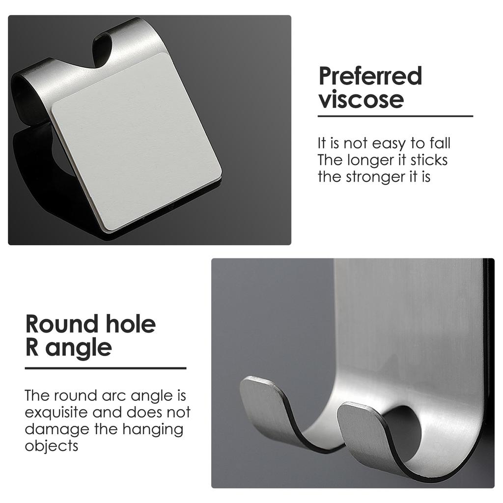 Настенный держатель для бритвы, водонепроницаемые крючки для душа из нержавеющей стали, крючки для бритвы без сверления, многофункциональный крючок для ванной комнаты