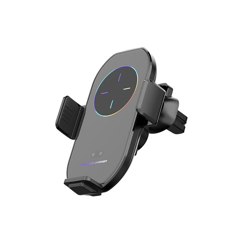 2024 Magic Clip A7S Car Mobile Phone Wireless Charging Bracket Car Air Outlet Magnetic Suction Charger Navigation Rack Car Supplies