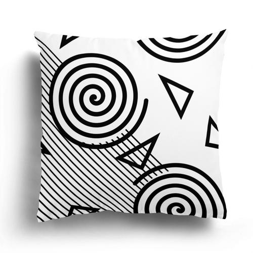 Скандинавский черно-белый простой геометрический рисунок, чехол для подушки, домашняя гостиная, украшение для дивана, подушка, наволочка