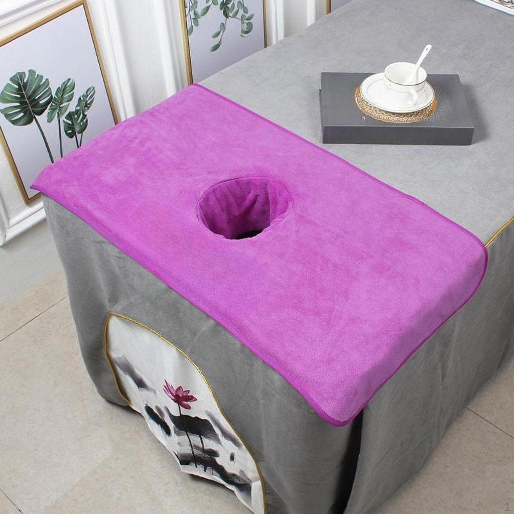 Полотенце для массажного стола, подушка для лица с отверстием, моющийся защитный чехол для кровати в СПА-салоне,