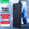 BIAZE Жидкий силиконовый чехол для OPPO Reno7, Полная защита, Ударопрочный, Ультратонкий, Флокированная подкладка, Теплоотвод, Жидкий матовый, Мягкий, JK110, Черный