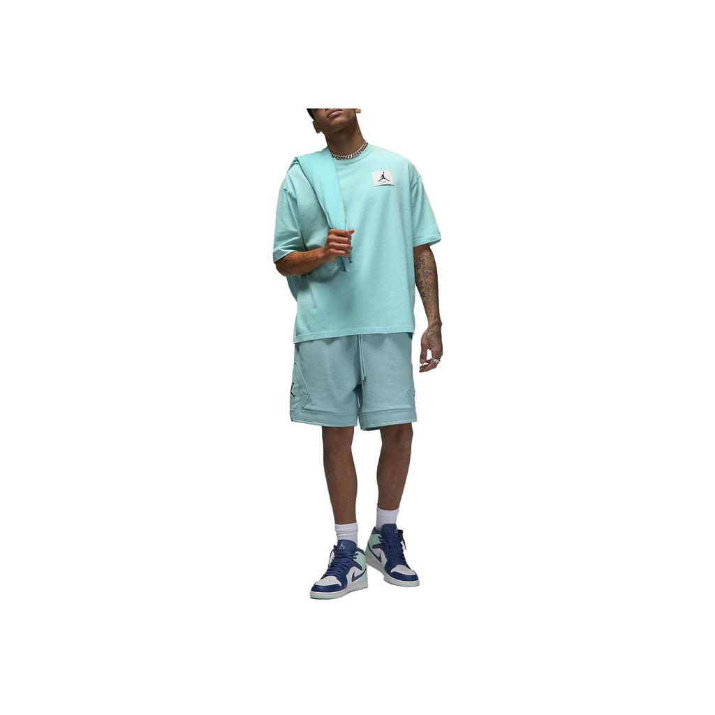 Jordan Футболка Flight Essential с круглым вырезом и коротким рукавом, мужские топы, светло-синие, DZ0605-464
