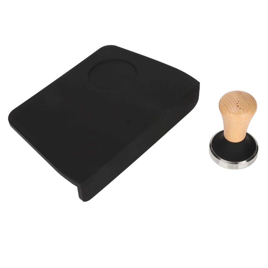 Коврик для трамбовки кофе с гнездом для трамбовки, пыленепроницаемый, маслянистый, комплект для трамбовки кофе