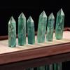 Radiant Natural Green Fluorite Quartz Crystal Point Hexagonal Wand For Healing And Reiki