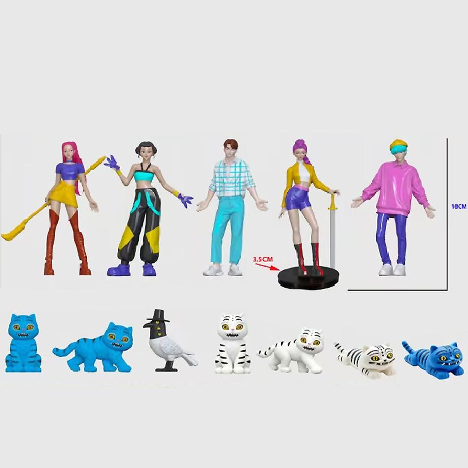 4 стиля K-pop Охотники на демонов Фигурка Игрушка Derpys Tiger Rumi Mira Zoey Sussy Фигурка Кукла Для фанатов Подарок Коллекция Модель