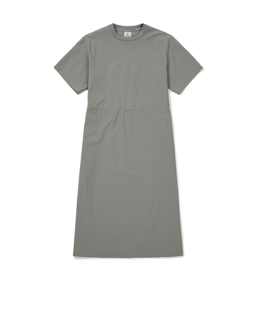 Snow Peak Apparel Тонкое Технологичное Женское Тканое Платье Светло-Хаки (S24Mwsop31)