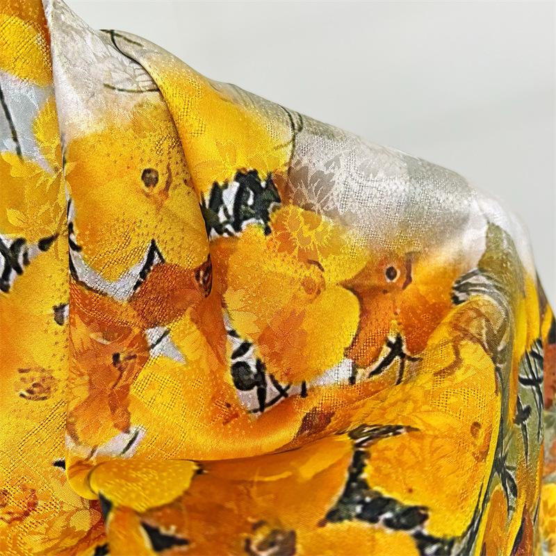 110*110cm Double-sided Silk Scarf Women's Generous Scarf Mulberry Silk Scarf Shawl