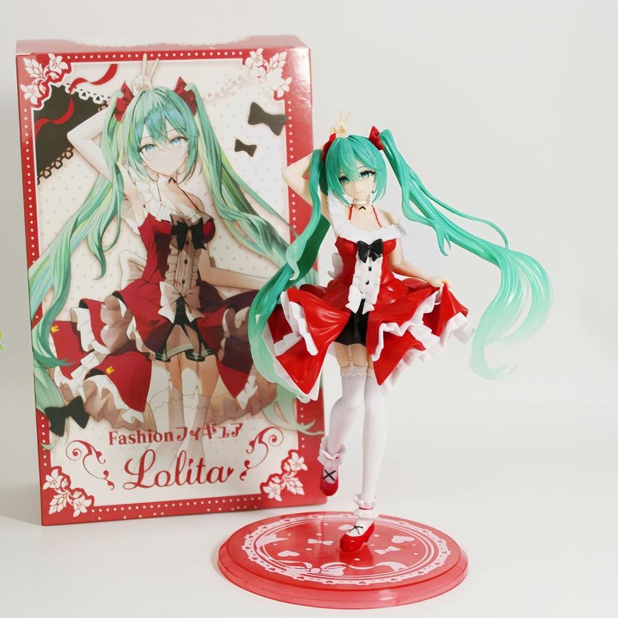 22 см/8,66 дюйма Аниме Фигурка Хацунэ Мику Фиолетовая Юбка Мику Фигурка Действия Модная Лолита Мику Фигурка ПВХ Коллекционная Модель Кукла Игрушка