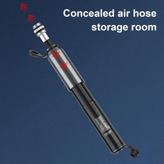 Mini Bike Pump with Needle Mount 160PSI High Pressure Heavy Duty MTB Road Mountain Bicycle Tire Inflator Portable Air Pump