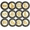Diamonds 12 Constellations Commemorative Coins Tarot Sun God Coins Lucky Coin Gift Collection