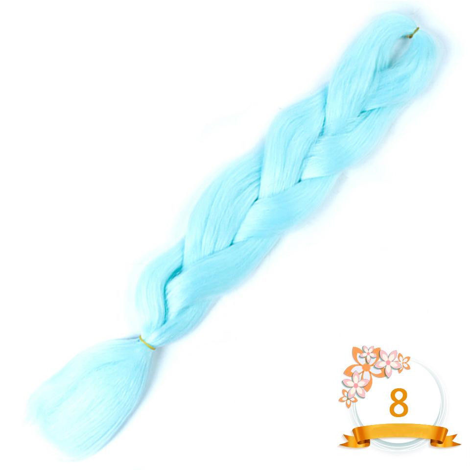 Синтетические плетеные волосы 24 дюйма Jumbo Braid Ombre Jumbo Наращивание волос для женщин DIY Косички для волос Фиолетовый Розовый Желтый Красный