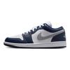 Мужские кроссовки Air 1 Low Midnight Navy Blue White Wolf-Grey 553558-141