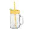 1/4Pcs Drinking Food Storage Cute Mason Jar Lids With Straw Hole Jar Caps Canning Lids