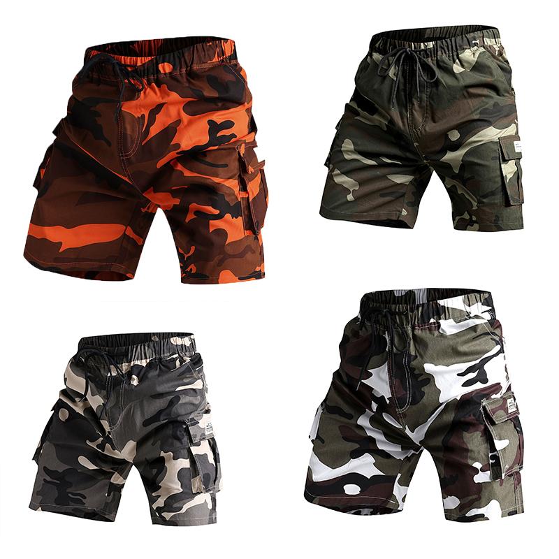 Men's Casual Shorts Al Cargo Shorts Male Hiking Fishing Five Point Camo Joggers Shorts
