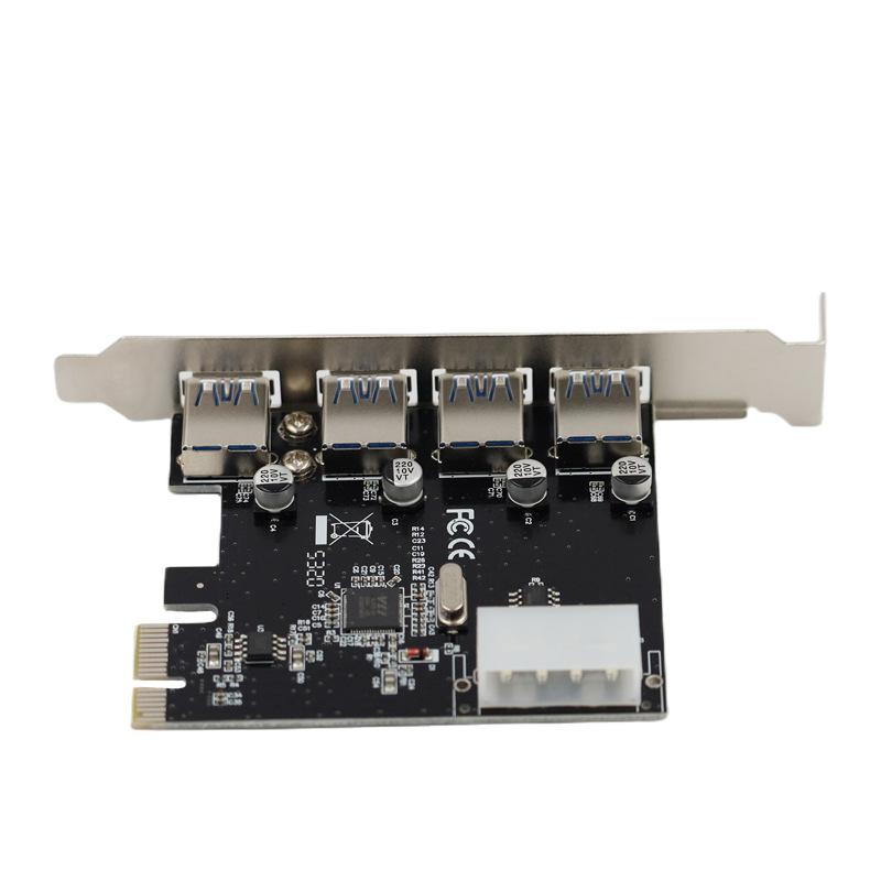 1 шт. PCI Express PCIe USB 3.0 концентратор-адаптер, 4 порта USB 3.0, карта расширения PCI-E, 4-портовый контроллер USB3.0, аксессуары для DIY