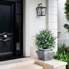 Artificial Potted Tree with Ground Stakes, UV Resistant Outdoor Faux Camellia Topiary Plants, Lifelike Fake Camellia Shrubs Bushes for Front