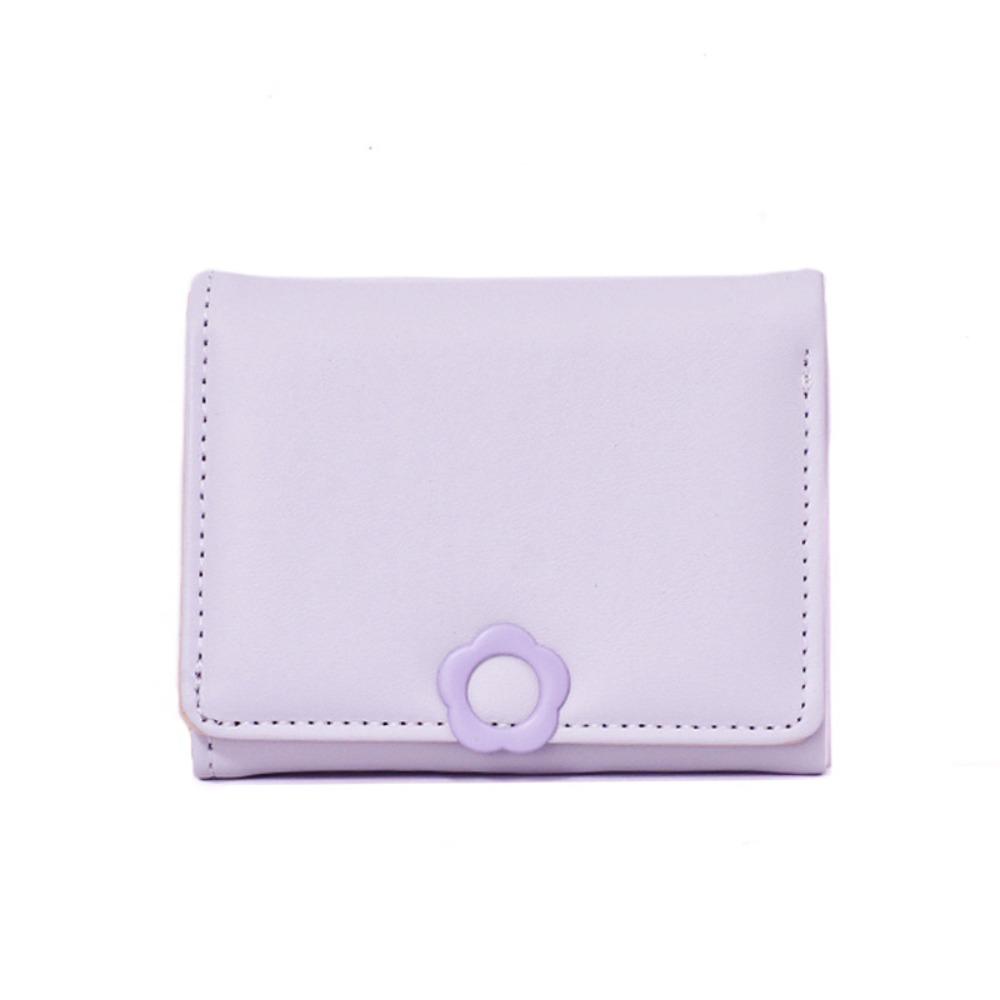 Multi-card Folding Purse Multifunctional Tri-Fold Wallet Portable Flower Short Wallet Outdoor