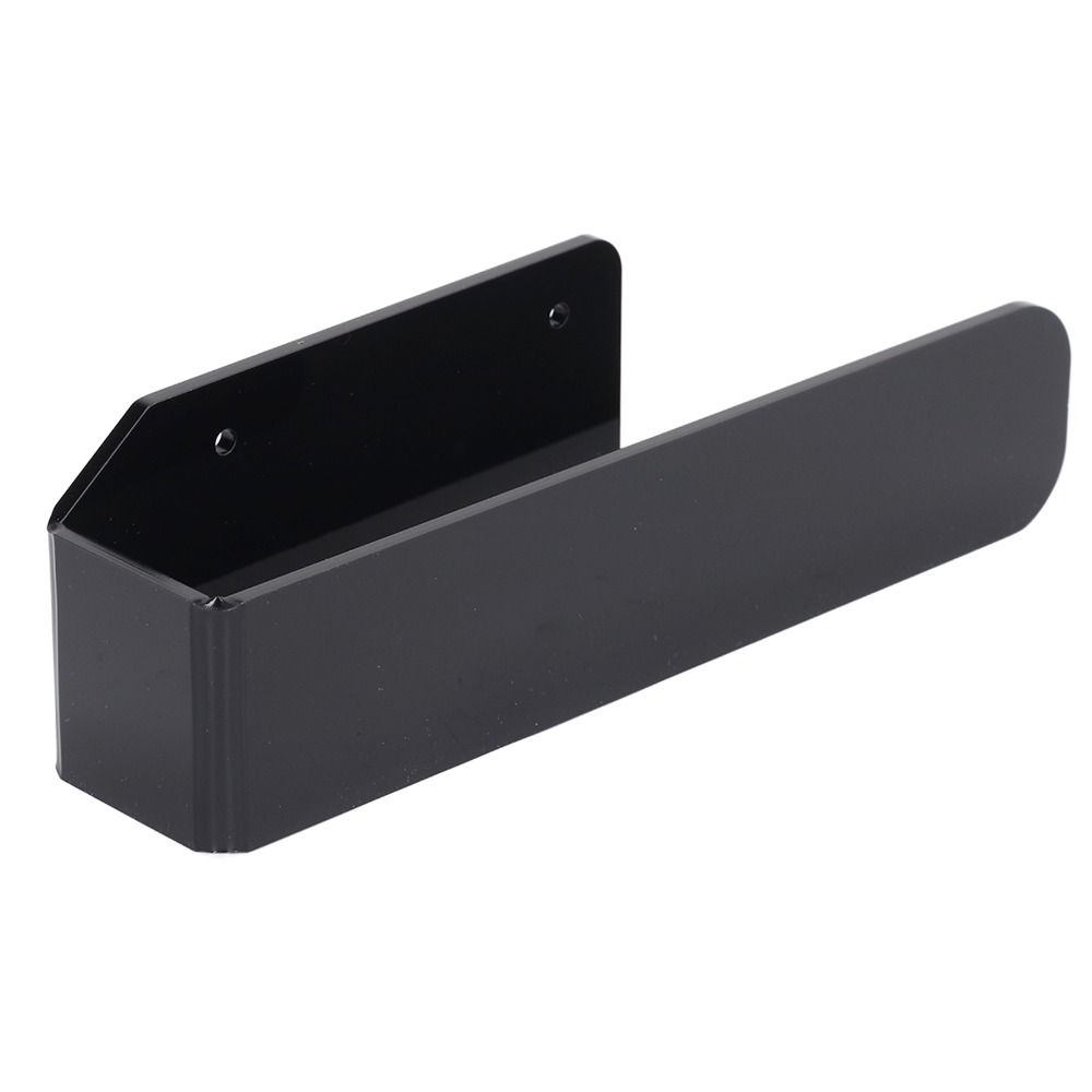 Transparent Black Hand Towel Holder Wall Mounted Towel Hanger Bathroom Kitchen Toilet Laundry Room