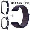 Чехол+ремешок для часов Huami Amazfit GTR 4 3 Pro 42 мм 47 мм GTR2 Stratos Pace нейлоновая петля сменный ремешок браслета Correa