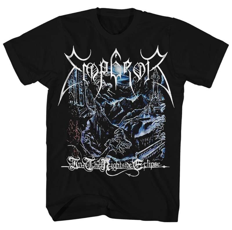 New Authentic Emperor In The Nightside Eclipse Album Black Metal Band TShirt Unisex T-Shirt