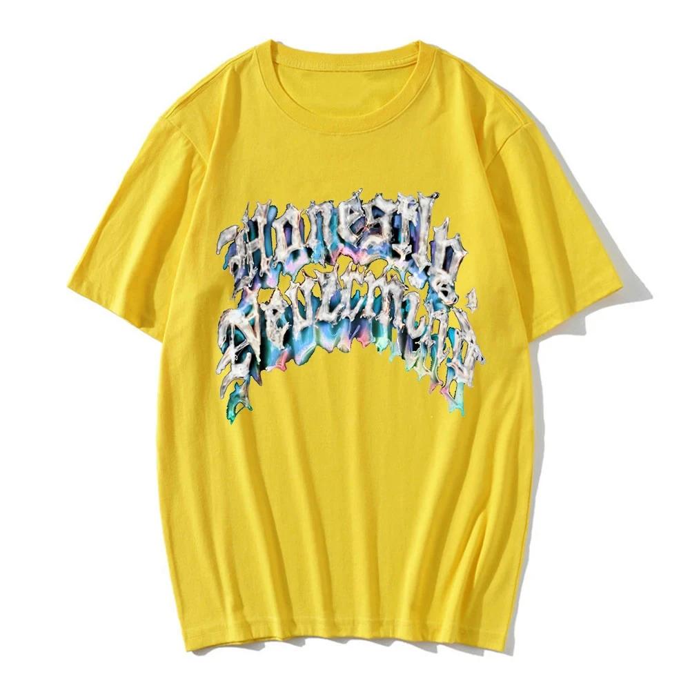 Летняя мужская футболка с коротким рукавом и принтом букв, уличная одежда для мужчин и женщин, модная футболка большого размера из чистого хлопка в стиле хип-хоп, топы