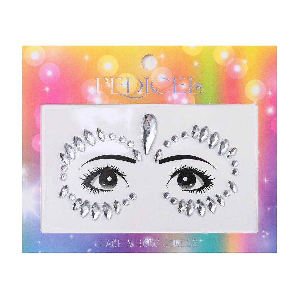 Colourful Kids Makeup Face Stickers Crystal Diamonds Gemstones Girls Women Holiday Glitter Party Self Adhesive Eye Face Tattoos
