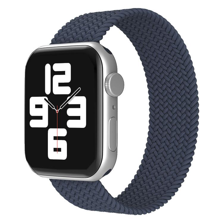 Плетеный ремешок SOLO LOOP для Apple Watch Band 45 мм, 44 мм, 41 мм, 40 мм, 38 мм, 42 мм, нейлоновый браслет Correa iWatch Serie 3, 4, 5 SE 6, 7