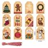 Merry Christmas New Year Gift Tags Hanging Blessing Cards Christmas Tree Labels Kraft Paper Tags