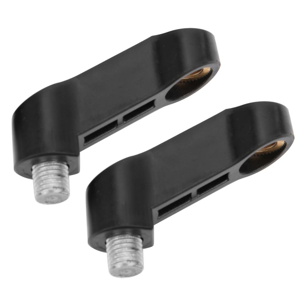 2pcs 0.4in M10 Motorcycle Mirror Riser Spacers Extension Adapter Universal Accessory