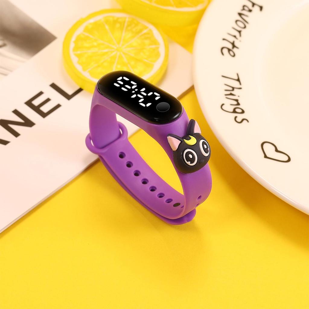 Superman LED Cartoon Doll Student Trend Waterproof Electronic Watch