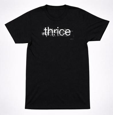 Футболка с логотипом Thrice – Футболка пост-хардкор альтернативной рок-группы Черная