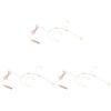 Mobestech 3-Piece Headset Microphone for Headsets, Wired Microphones, Condenser Vocal Microphones, for Voice Amplifiers and Loudspeakers, Beige