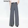 MO&Co. Women's Tailored Wide-Leg Trousers