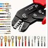 SN-58B Ratchet Crimper Tool for 0.25-1.5mm AWG (24-16) - Compatible with Dupont, TE, JST, Molex Connectors - Ideal for Securing Electrical Wires
